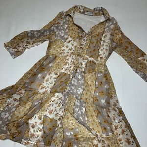 Paper Crane Patchwork Dress
